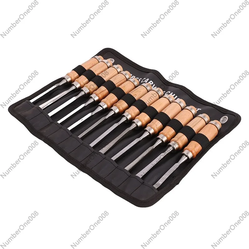 Wood Chisel Set - مجموعة أدوات نحت الخشب 12 قطعة،