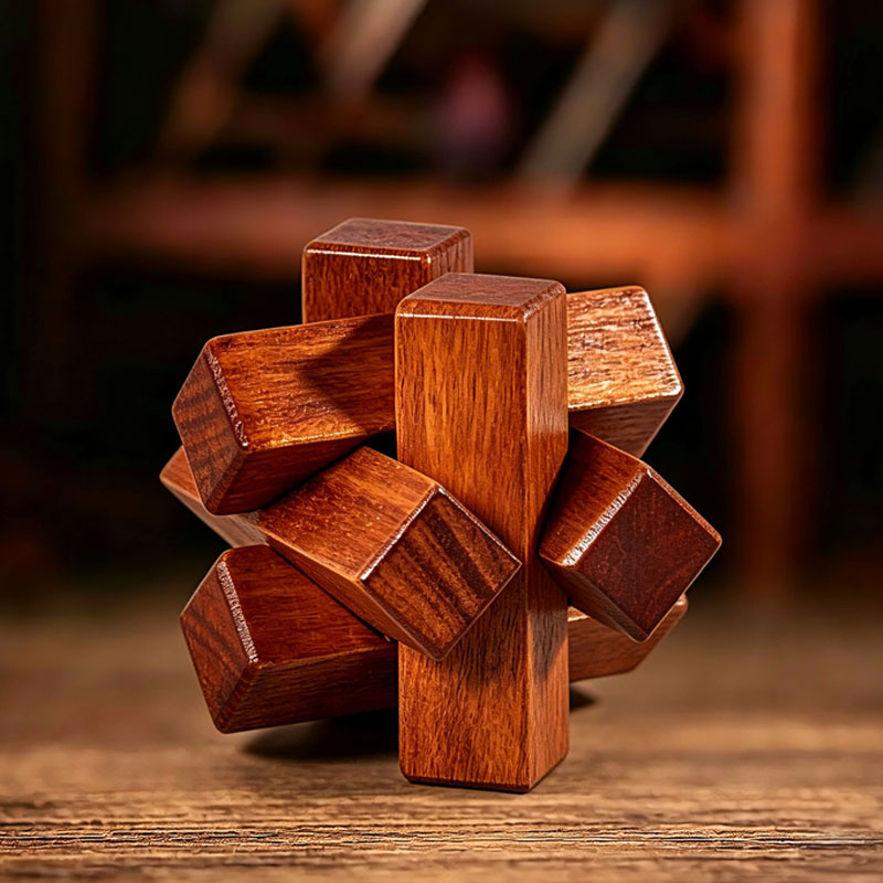 Woodworking Kids Toys - لعبة ألغاز خشبية لتدريب الذكاء والتفكير