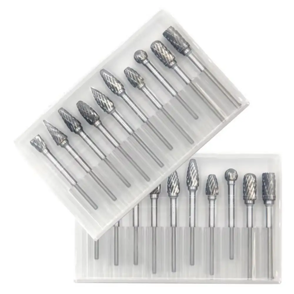 Wood Chisel Set - 10 قطع مجموعة رؤوس كربيد دوارة