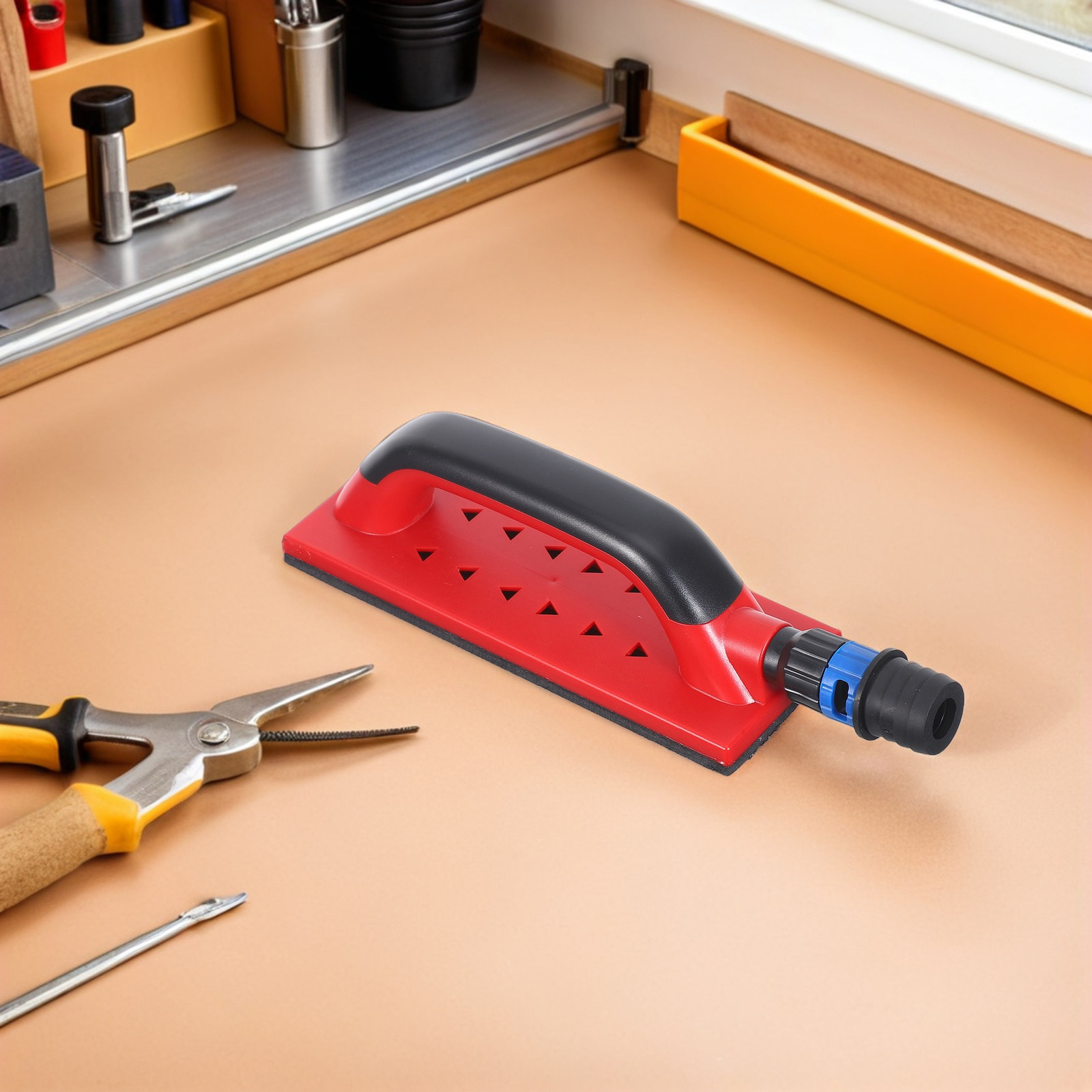 Woodworking File - أداة صنفرة يدوية بتصميم مربع مع