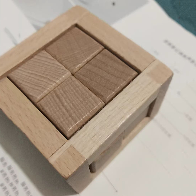 Woodworking Kids Toys - ألعاب تعليمية للتفكيك، مكعب ألغاز متشابك،