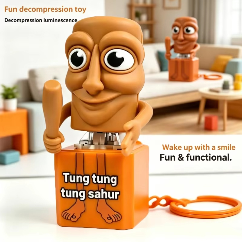 Woodworking Kids Toys - سلسلة مفاتيح جديدة بتصميم تونغ تونغ