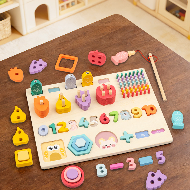 لوح لوغاريتمي خشبي متعدد الوظا - مراجعة Woodworking Kids Toys وسعره