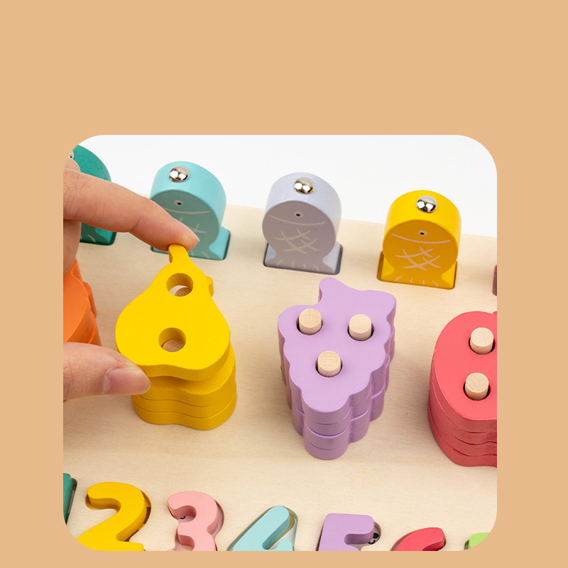 لوح لوغاريتمي خشبي متعدد الوظا - مراجعة Woodworking Kids Toys وسعره