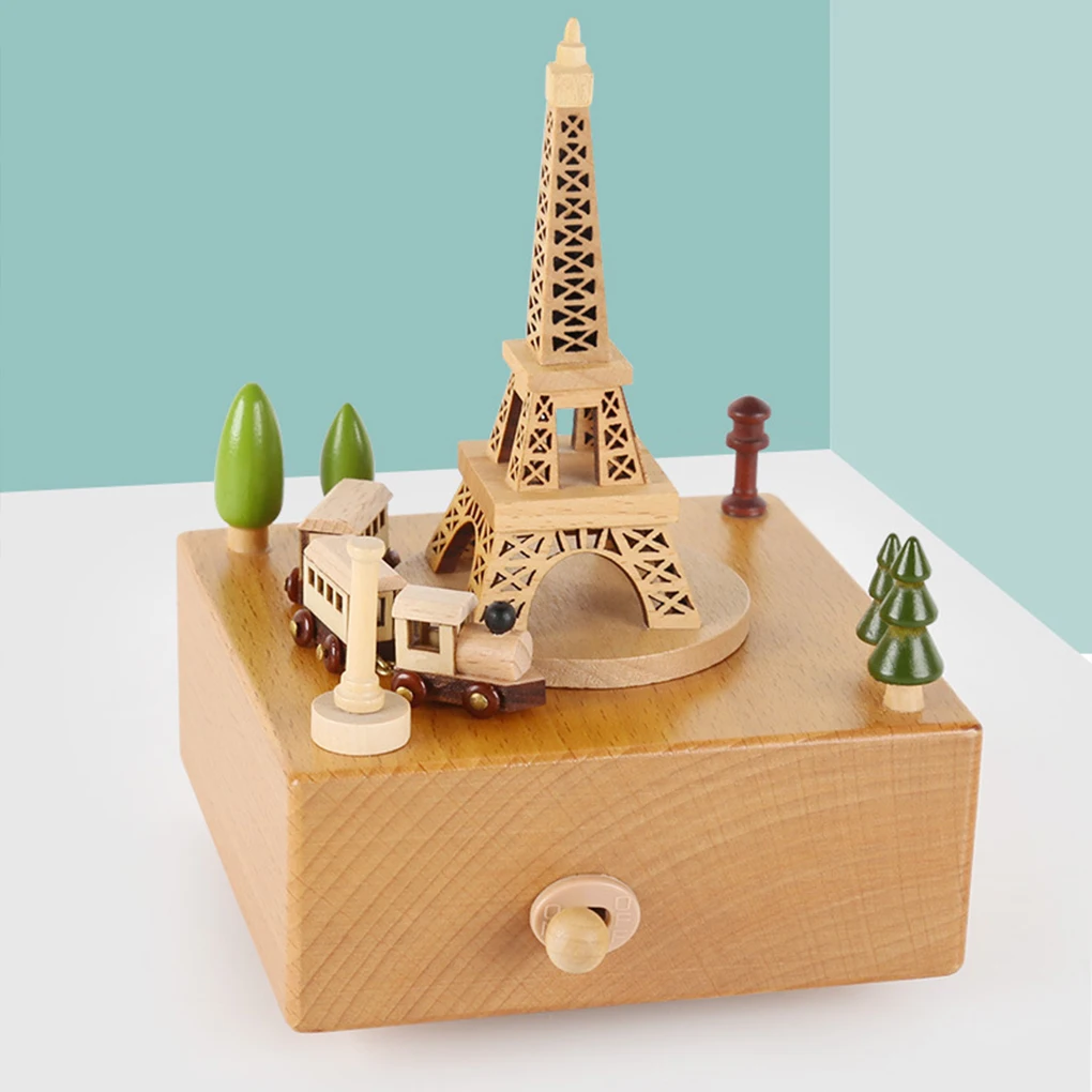 صندوق تشغيل الموسيقى الدائري ا - مراجعة Woodworking Kids Toys وسعره