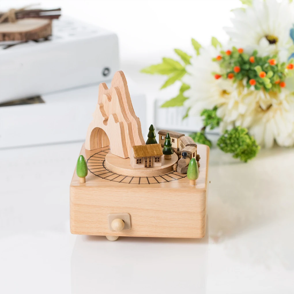 صندوق تشغيل الموسيقى الدائري ا - مراجعة Woodworking Kids Toys وسعره