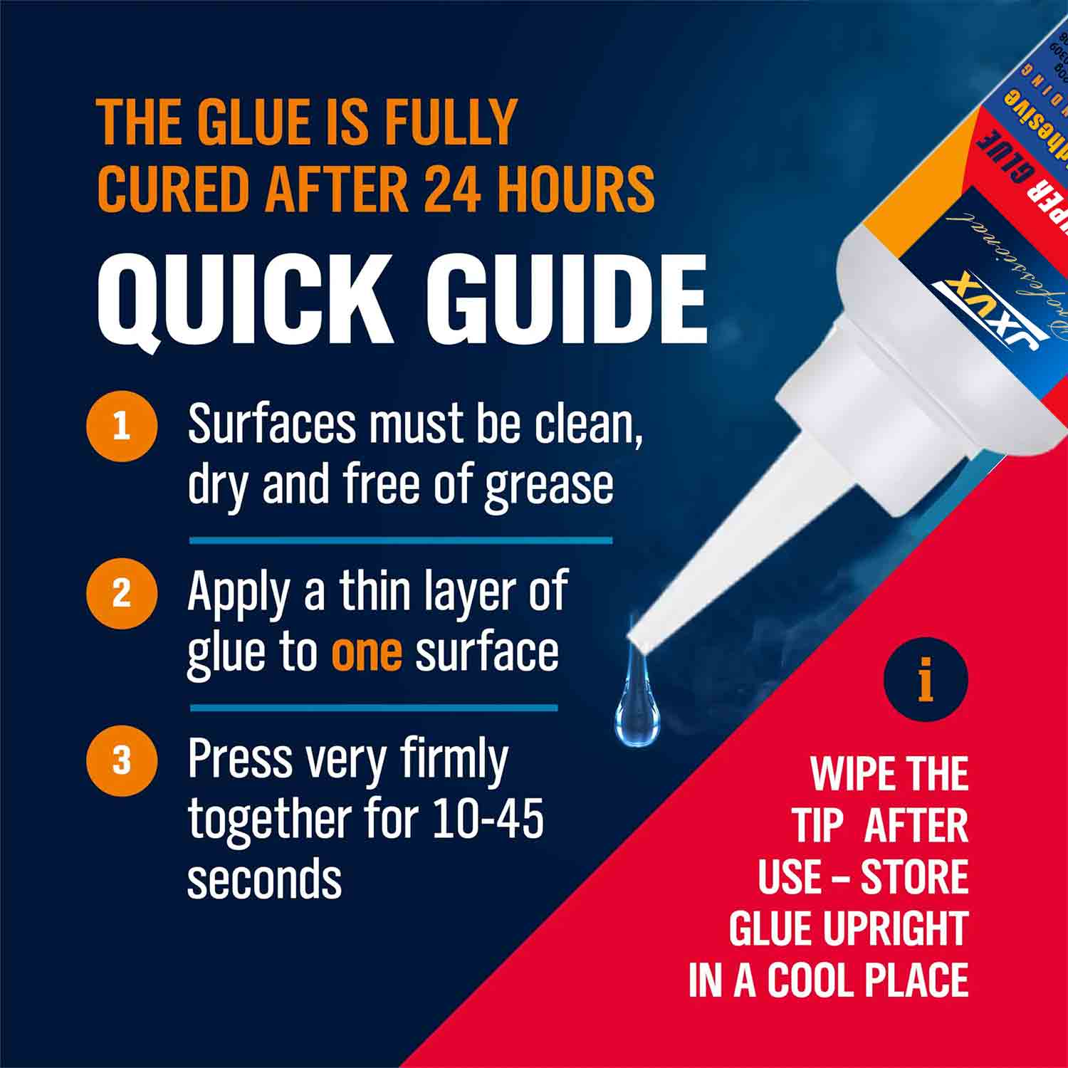JXVX 1-5 قطعة غراء فائق 502 لا - مراجعة Woodworking Quick Glue وسعره