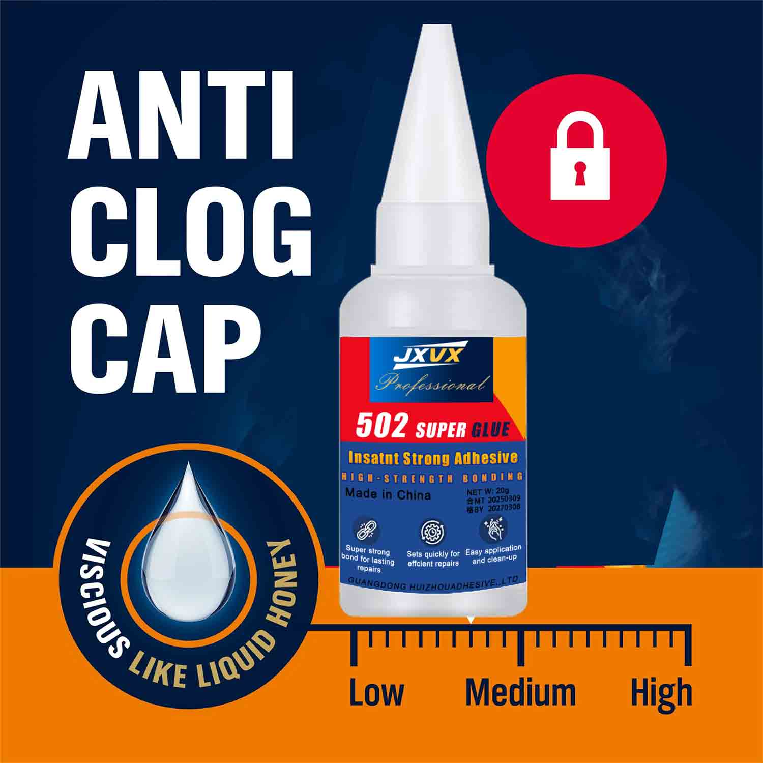 JXVX 1-5 قطعة غراء فائق 502 لا - مراجعة Woodworking Quick Glue وسعره