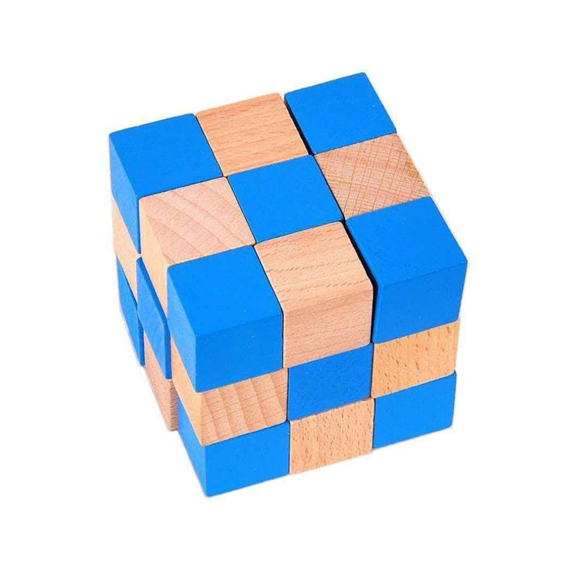 مكعب الثعبان المربع، ألغاز خشب - مراجعة Woodworking Kids Toys وسعره