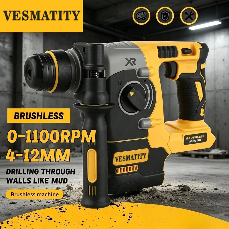مثقاب دوار MAX بدون فرشاة SDS- - مراجعة Woodworking Hammer وسعره