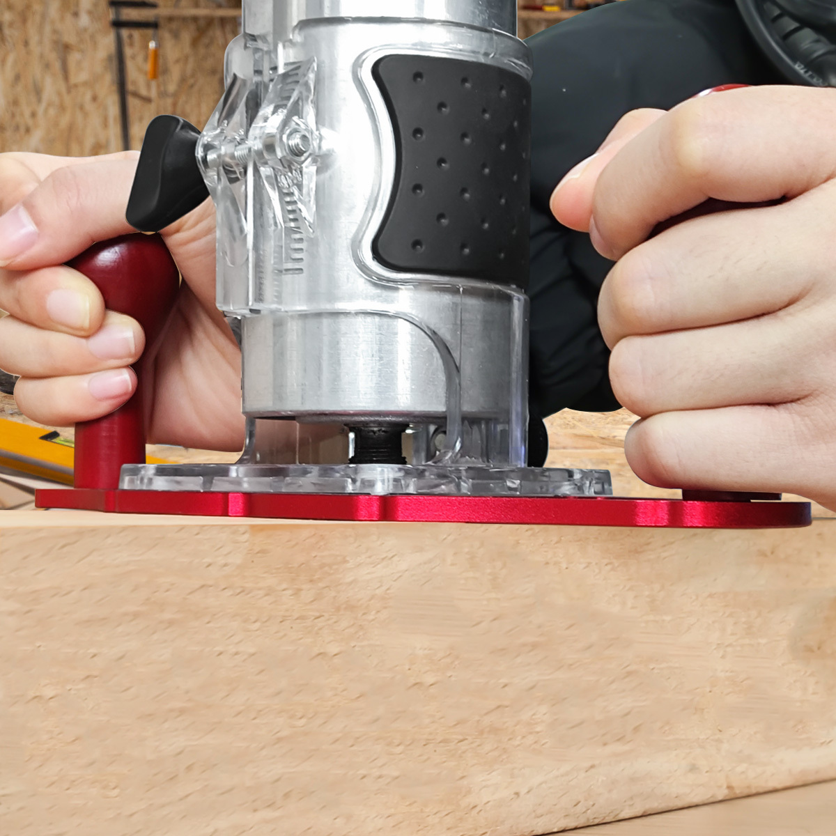 قاعدة راوتر مع مقابض ومؤشر مرك - مراجعة Woodworking Groove وسعره