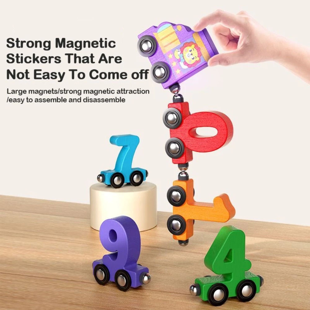 مجموعة قطار أرقام رقمية 0-10،  - مراجعة Woodworking Kids Toys وسعره