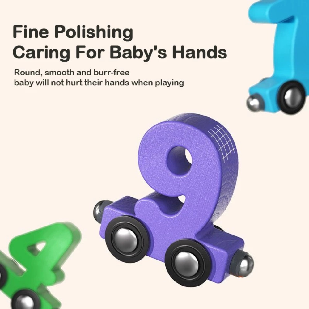 مجموعة قطار أرقام رقمية 0-10،  - مراجعة Woodworking Kids Toys وسعره