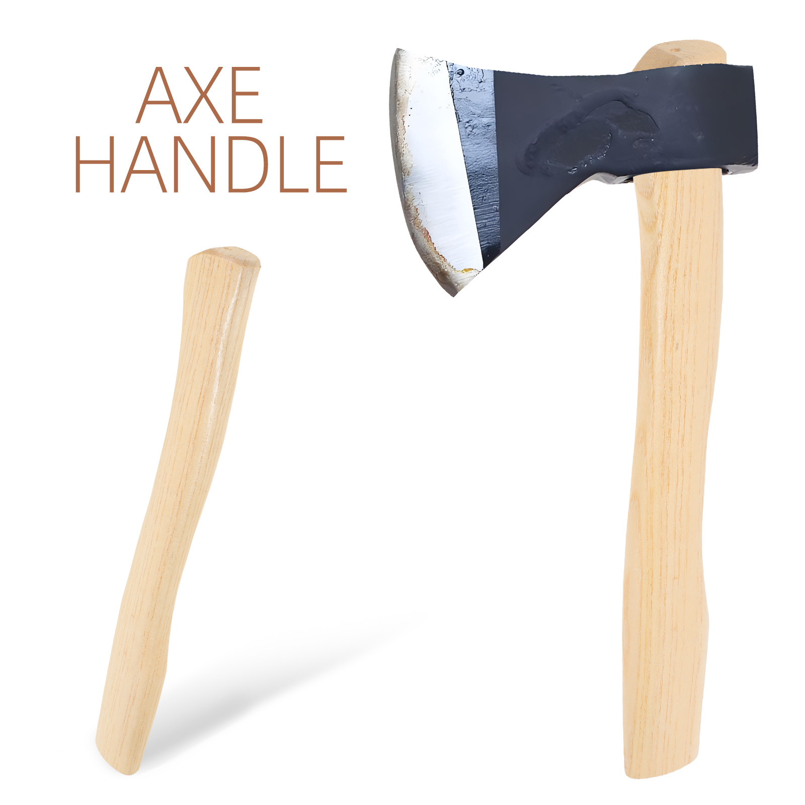 مقبض فأس خشبي صلب مريح وناعم،  - مراجعة Woodworking Hatchet وسعره