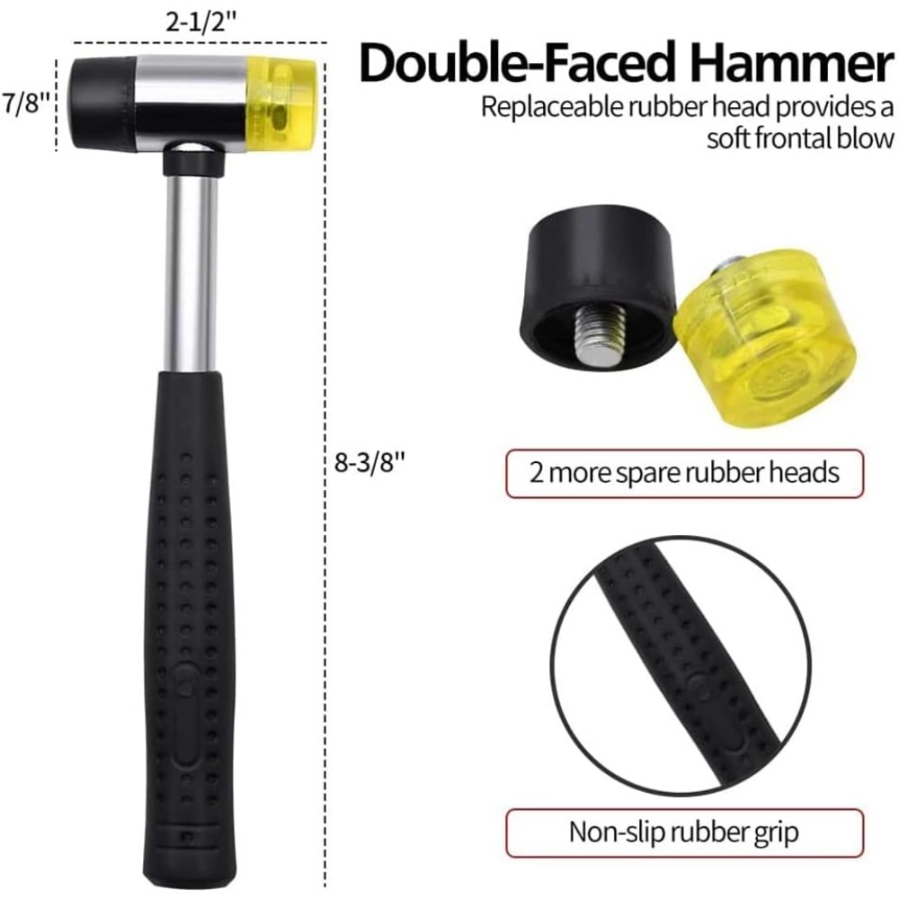 13 قطعة مجموعة لفة كيس التخزين - مراجعة Woodworking Hammer وسعره