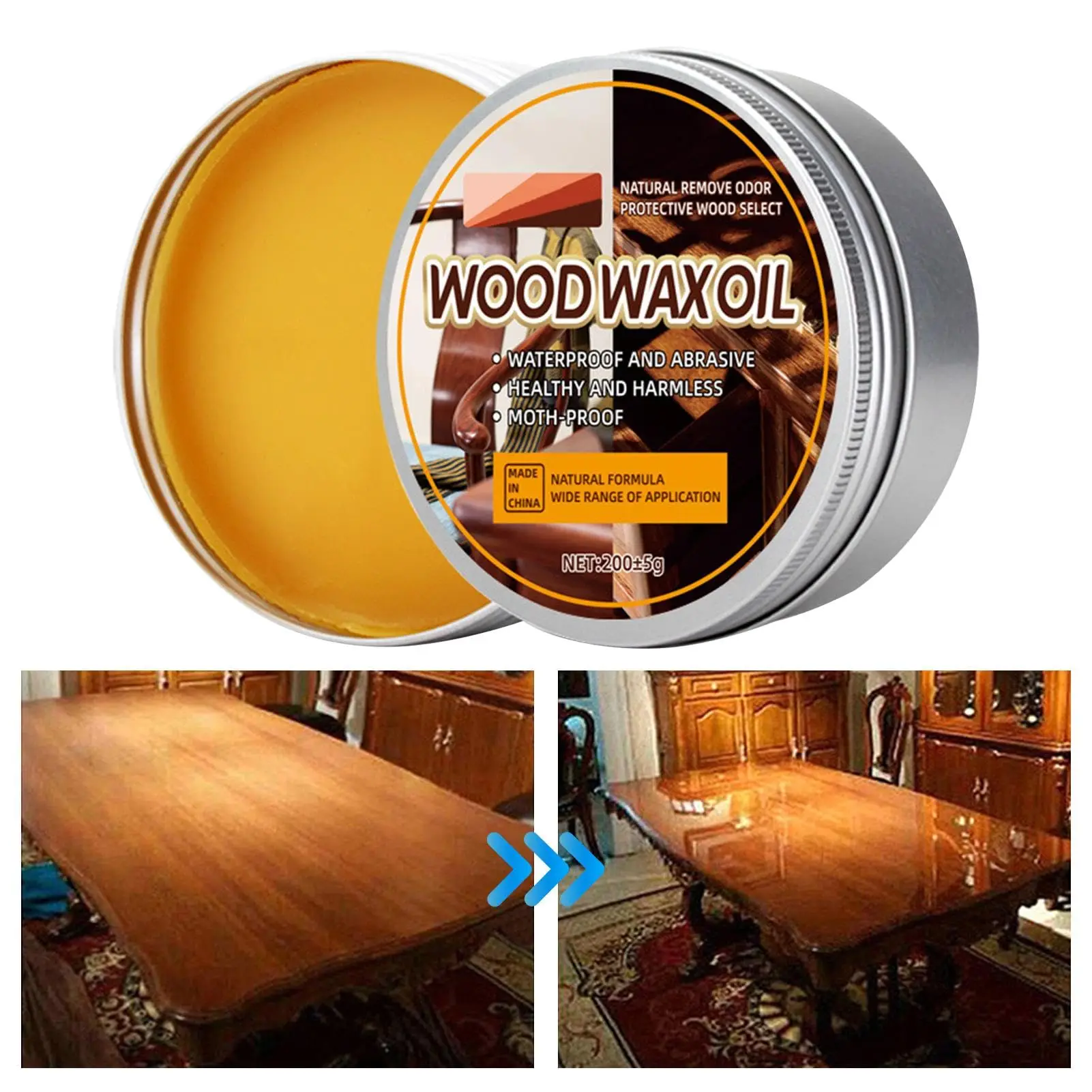 شمع العسل الخشبي الأثاث تلميع  - مراجعة Woodworking Oil Finish وسعره